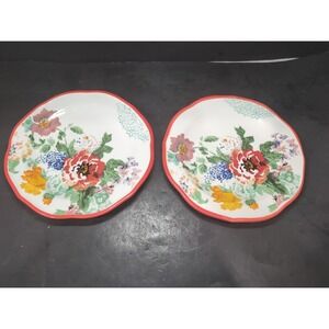 Pioneer Woman Country Garden Salad Plates, 8.5 Inch, Set Of 2 Luncheon, Floral